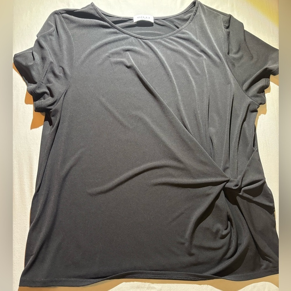 Gilli Black Short Sleeve Top